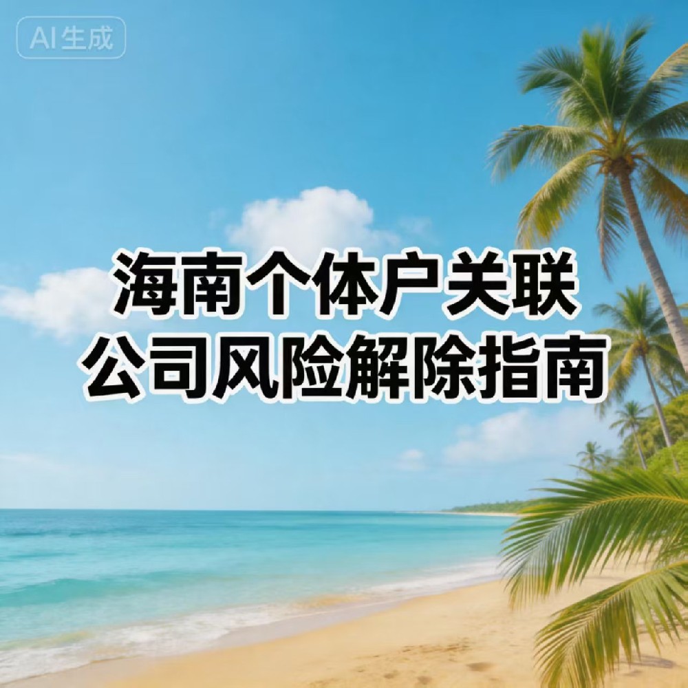 海南个体户关联公司风险解除｜流程、材料与避坑指南