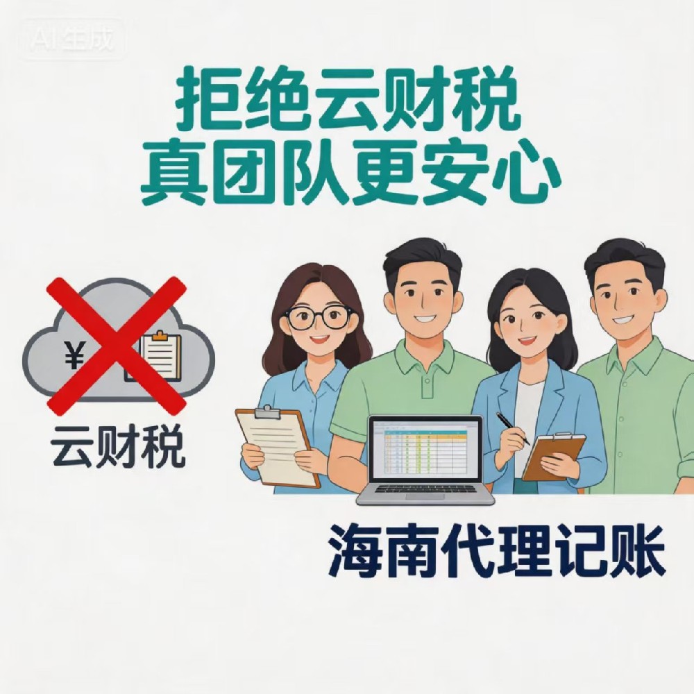 海南代理记账：小规模与一般纳税人专业本地服务，拒绝云财税，真团队更安心
