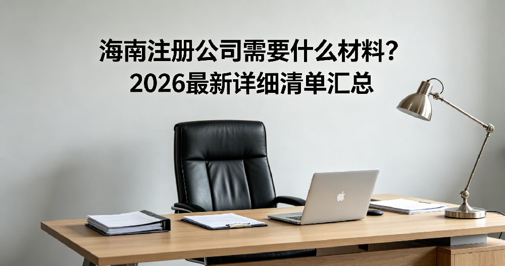 海南注册公司需要什么材料？2026最新详细清单汇总